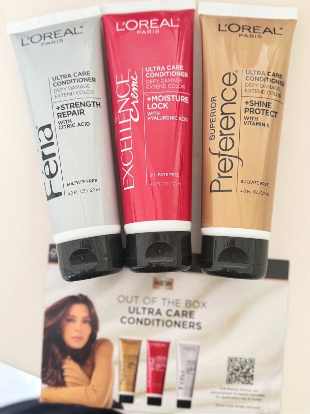 L'Oréal Paris Ultra Care Conditioner Trio - Red, Gold, Silver